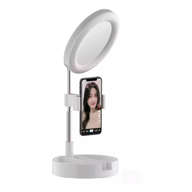 Suporte Para Celular Com Ringlight e Base De Apoio